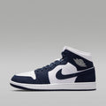 Air Jordan 1 Mid Men's Shoes - Obsidian/White/Grey Fog/Obsidian - Image 1