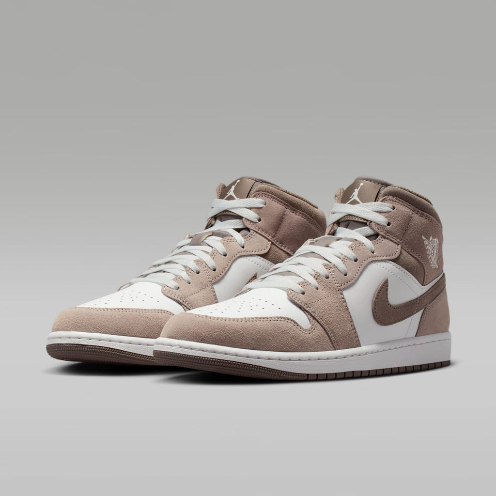 Air Jordan 1 Mid Men's Shoes - Enigma Stone/Summit White/Olive Grey - Image 5