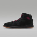 Air Jordan 1 Mid SE Men's Shoes - Black/Gum Medium Brown/Team Red - Image 1