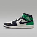 Air Jordan 1 Mid SE Men's Shoes - Summit White/Lucky Green/University Gold/Black - Image 1