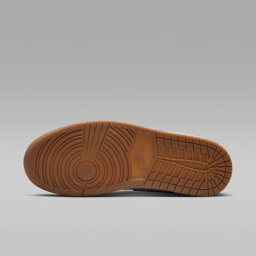 Air Jordan 1 Mid SE Men's Shoes - Phantom/Gum Dark Brown/University Red/Sail - Image 2