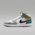 Air Jordan 1 Mid SE Men's Shoes - Multi-Color/White/Wolf Grey/Black - Image 1