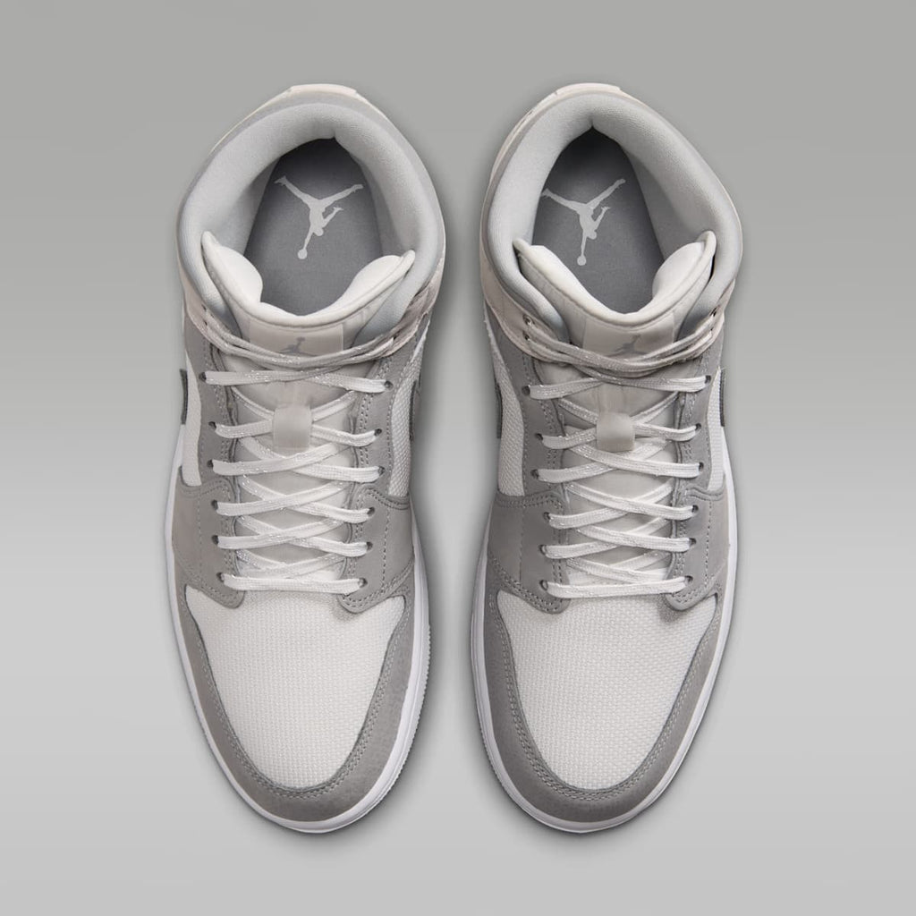 Air Jordan 1 Mid SE Men's Shoes - Summit White/Phantom/Sail/Light Smoke Grey - Image 4