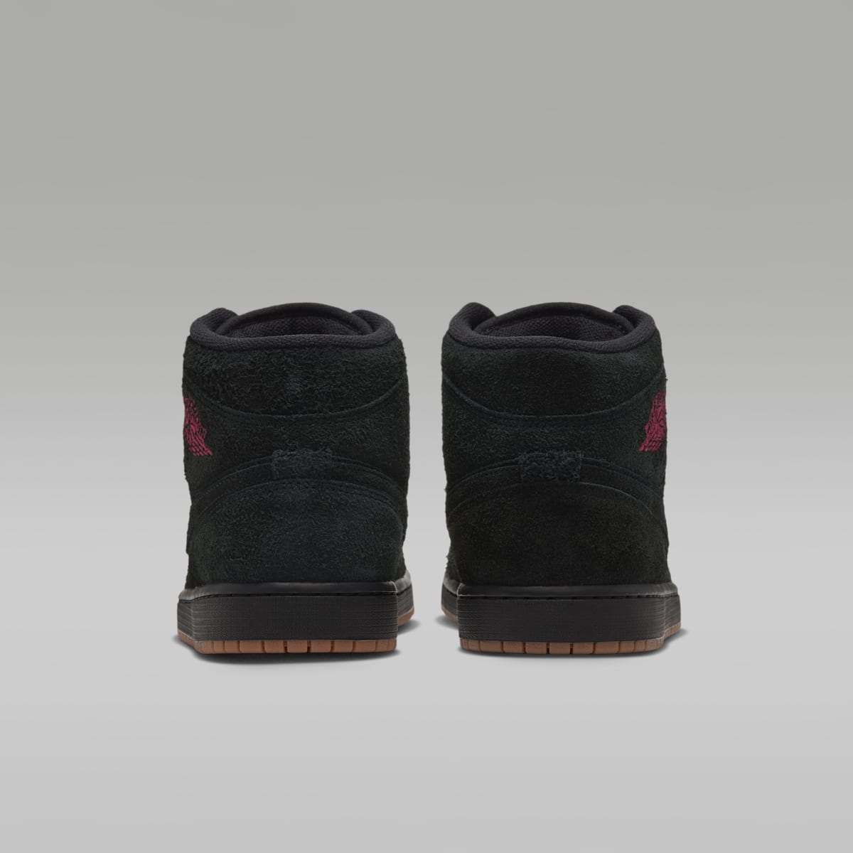 Air Jordan 1 Mid SE Men's Shoes - Black/Gum Medium Brown/Team Red - Image 6