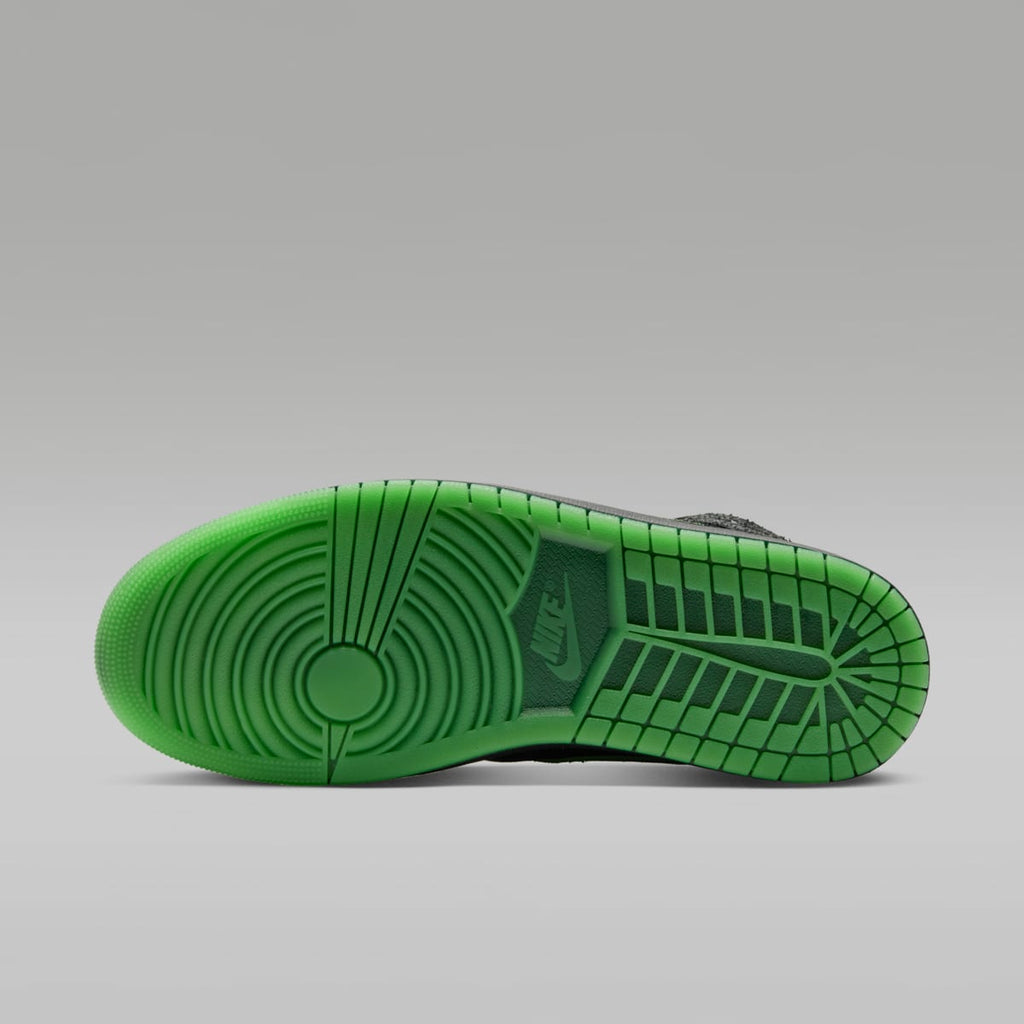 Air Jordan 1 Mid SE Men's Shoes - Black/Sequoia/Scream Green/Black - Image 2