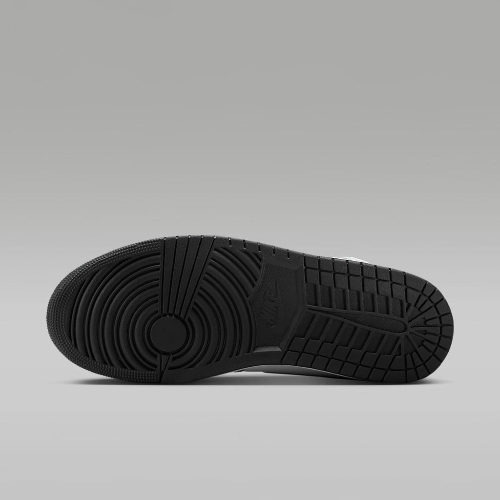 Air Jordan 1 Mid SE Men's Shoes - Black/White/Court Purple/Bright Mango - Image 2