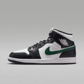 Air Jordan 1 Mid Men's Shoes - Black/Gorge Green/Summit White - Image 1