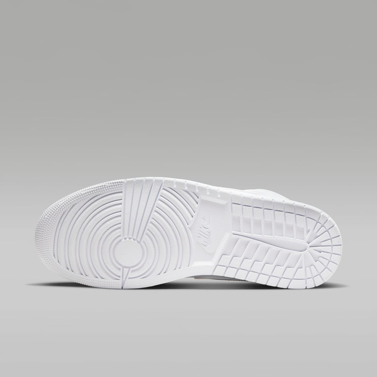 Women's Air Jordan 1 Mid Men's Shoes - White/White/White