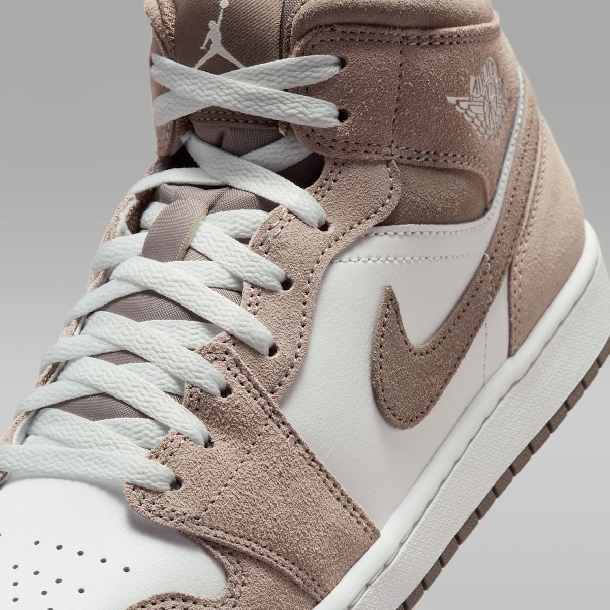 Air Jordan 1 Mid Men's Shoes - Enigma Stone/Summit White/Olive Grey - Image 7