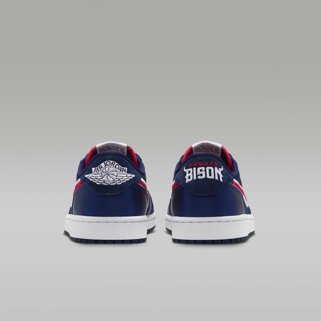 Air Jordan 1 Retro Low OG "Howard" Men's Shoes - College Navy/White/University Red - Image 6