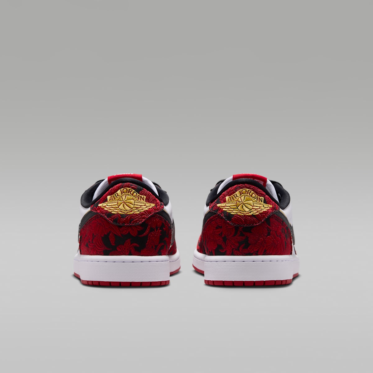 Air Jordan 1 Retro Low OG "Garden" Men's Shoes - Black/Summit White/Laser Fuchsia/Varsity Red - Image 6