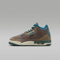 Air Jordan 3 Retro Big Kids' Shoes - Olive Grey/Khaki/Sea Glass/Green Abyss