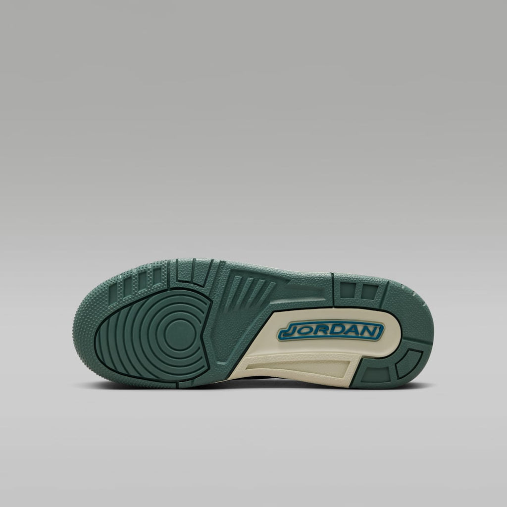 Air Jordan 3 Retro Big Kids' Shoes - Olive Grey/Khaki/Sea Glass/Green Abyss