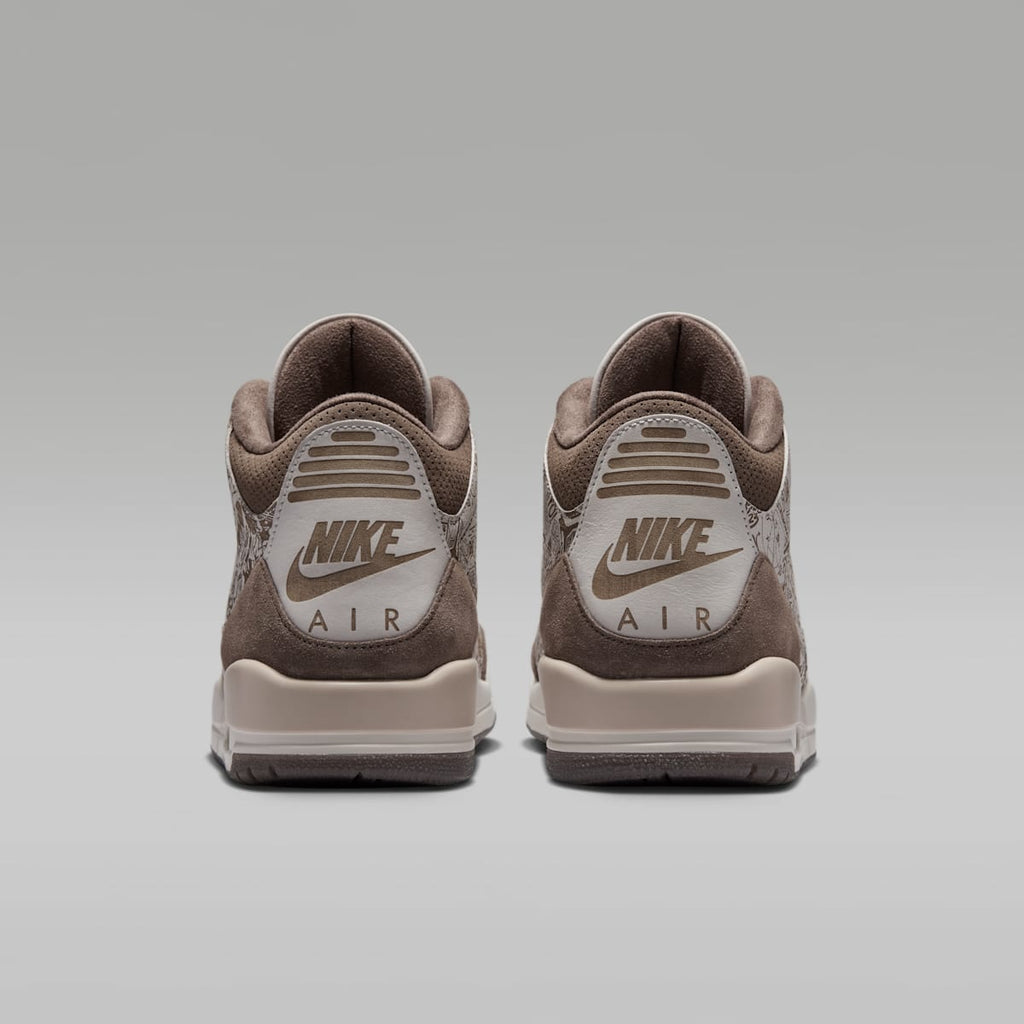 Air Jordan 3 Retro "Laser" Men's Shoes - Phantom/Palomino/Sail/University Red - Image 6