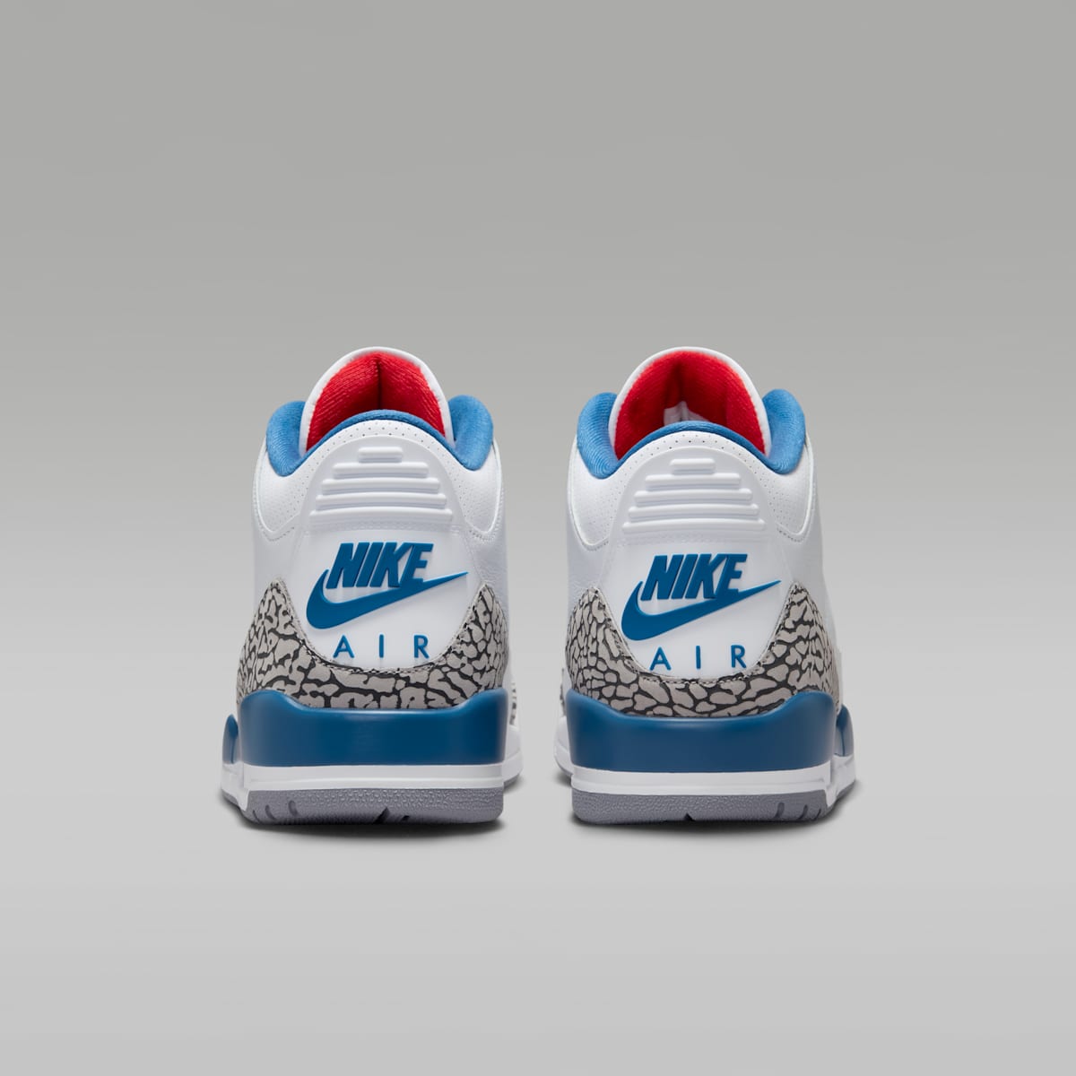 Air Jordan 3 Retro "True Blue" Men's Shoes - White/True Blue/Fire Red - Image 6