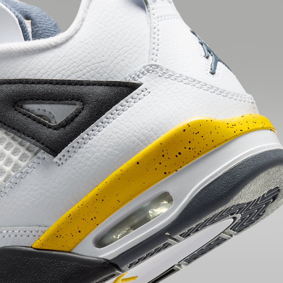 Air Jordan 4 Retro "Tour Yellow" Big Kids' Shoes - White/Dark Blue Grey/Black/Tour Yellow - Image 8