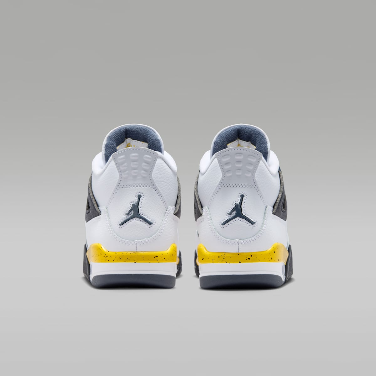 Air Jordan 4 Retro "Tour Yellow" Big Kids' Shoes - White/Dark Blue Grey/Black/Tour Yellow - Image 6