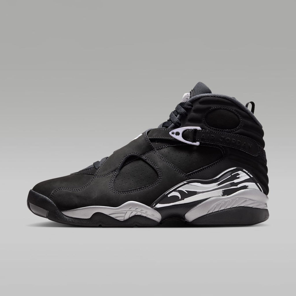 Air Jordan 8 Retro "Chrome" Men's Shoes - Black/Light Graphite/White - Image 1