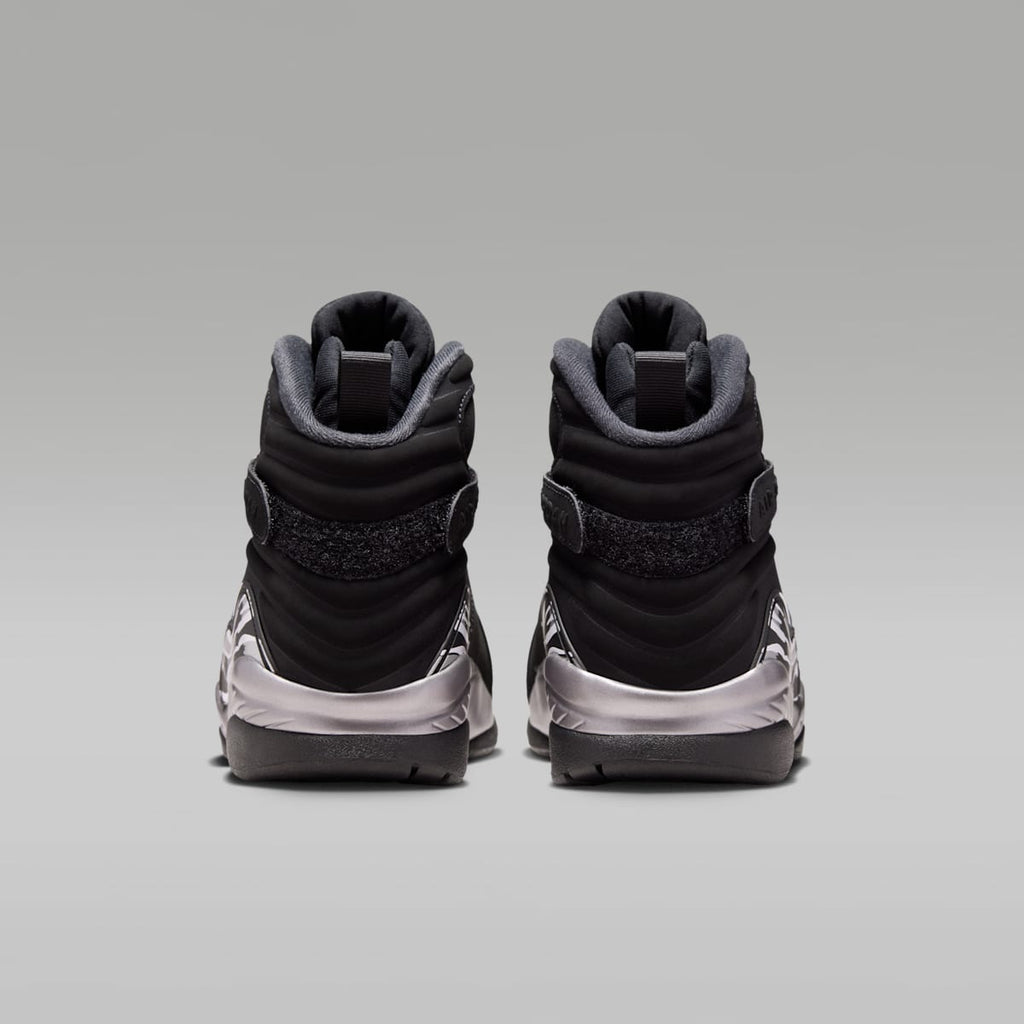 Air Jordan 8 Retro "Chrome" Men's Shoes - Black/Light Graphite/White - Image 6