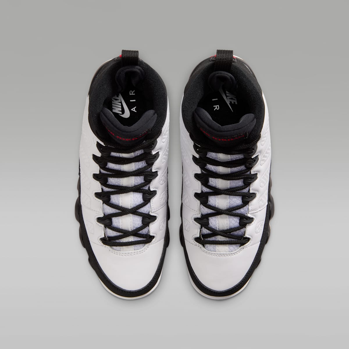 Air Jordan 9 Retro Big Kids' Shoes - White/Black/True Red