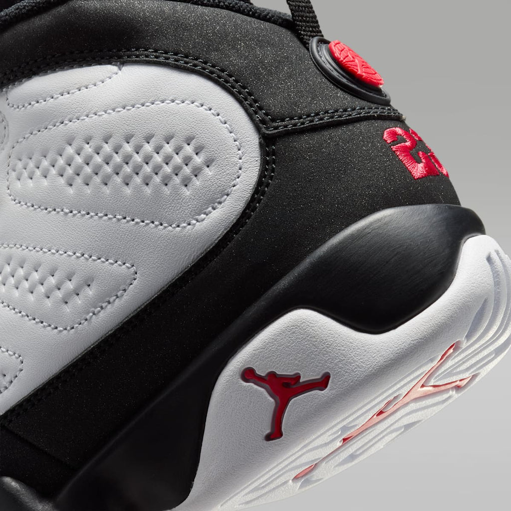 Air Jordan 9 Retro Big Kids' Shoes - White/Black/True Red