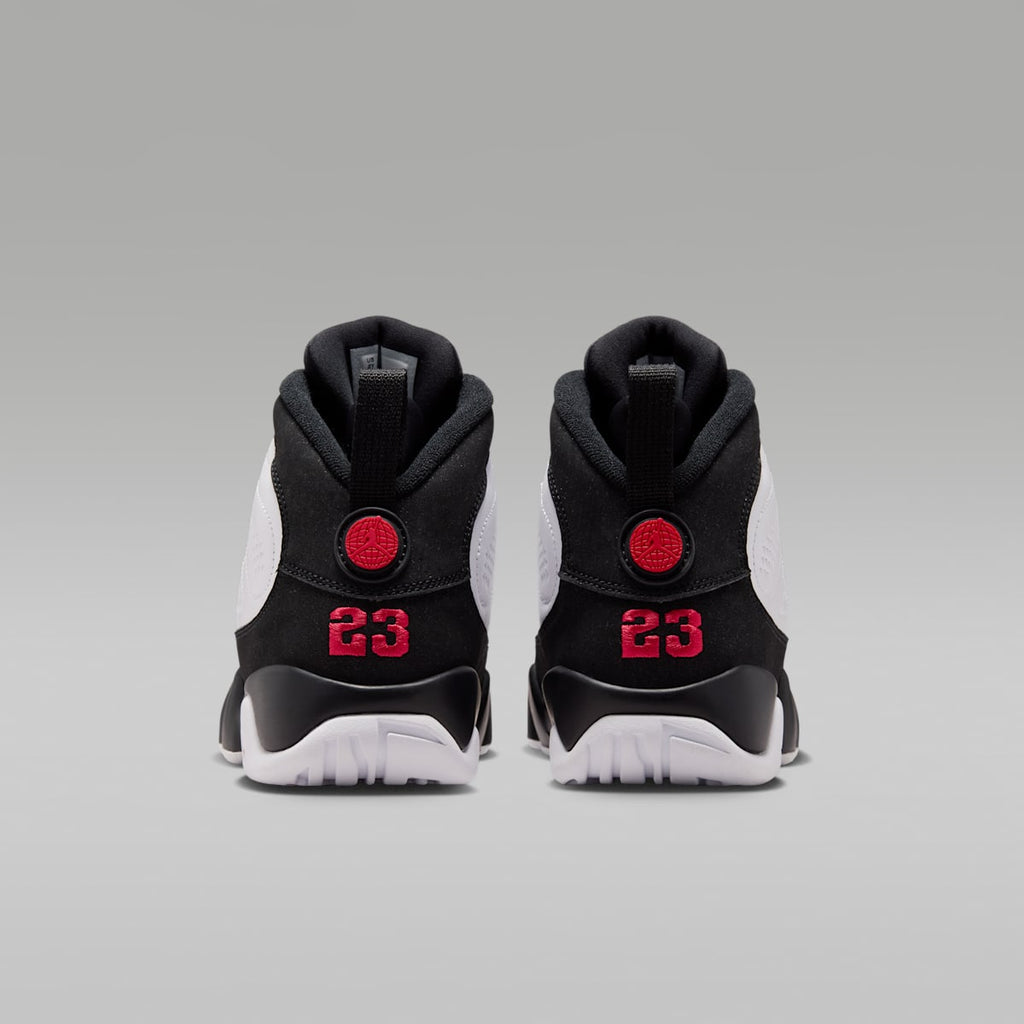 Air Jordan 9 Retro Big Kids' Shoes - White/Black/True Red