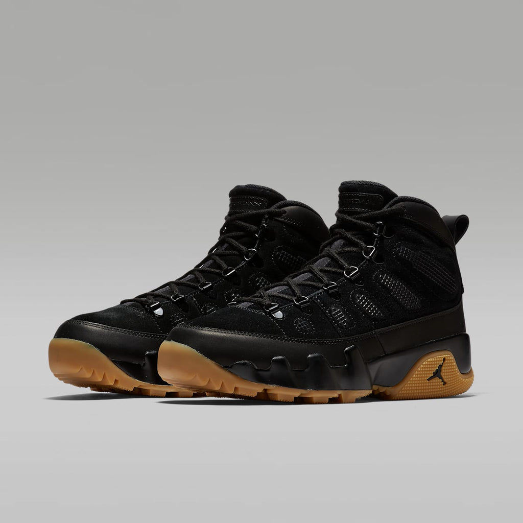 Air Jordan 9 Retro Boots - Black/Gum Light Brown/Black - Image 5