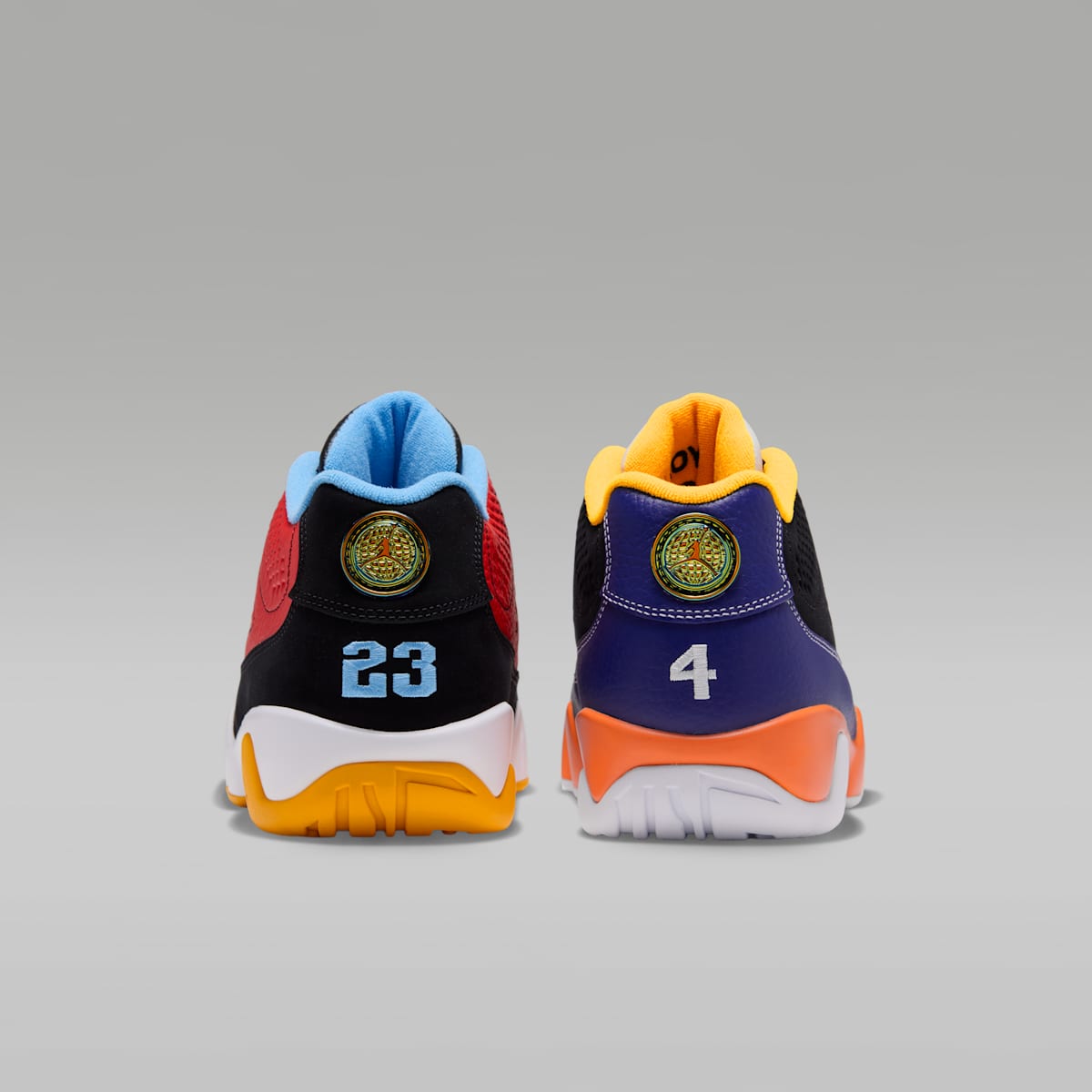 Air Jordan 9 Retro Low Men's Shoes - Black/Deep Royal Blue/White/Challenge Red - Image 6