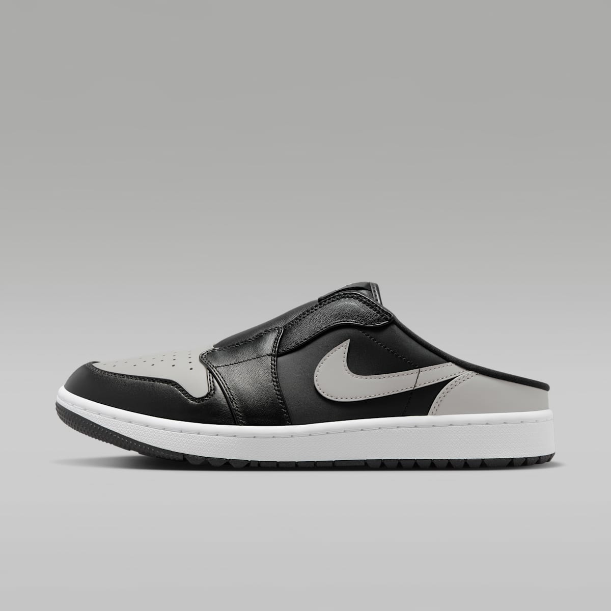 Air Jordan Mule Golf Shoes - Black/White/Medium Grey - Image 1