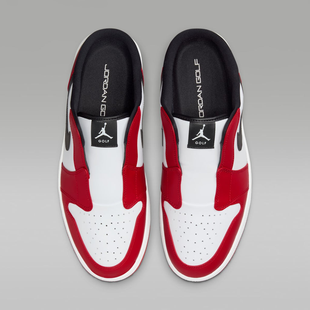 Air Jordan Mule Golf Shoes - White/Varsity Red/Black - Image 4