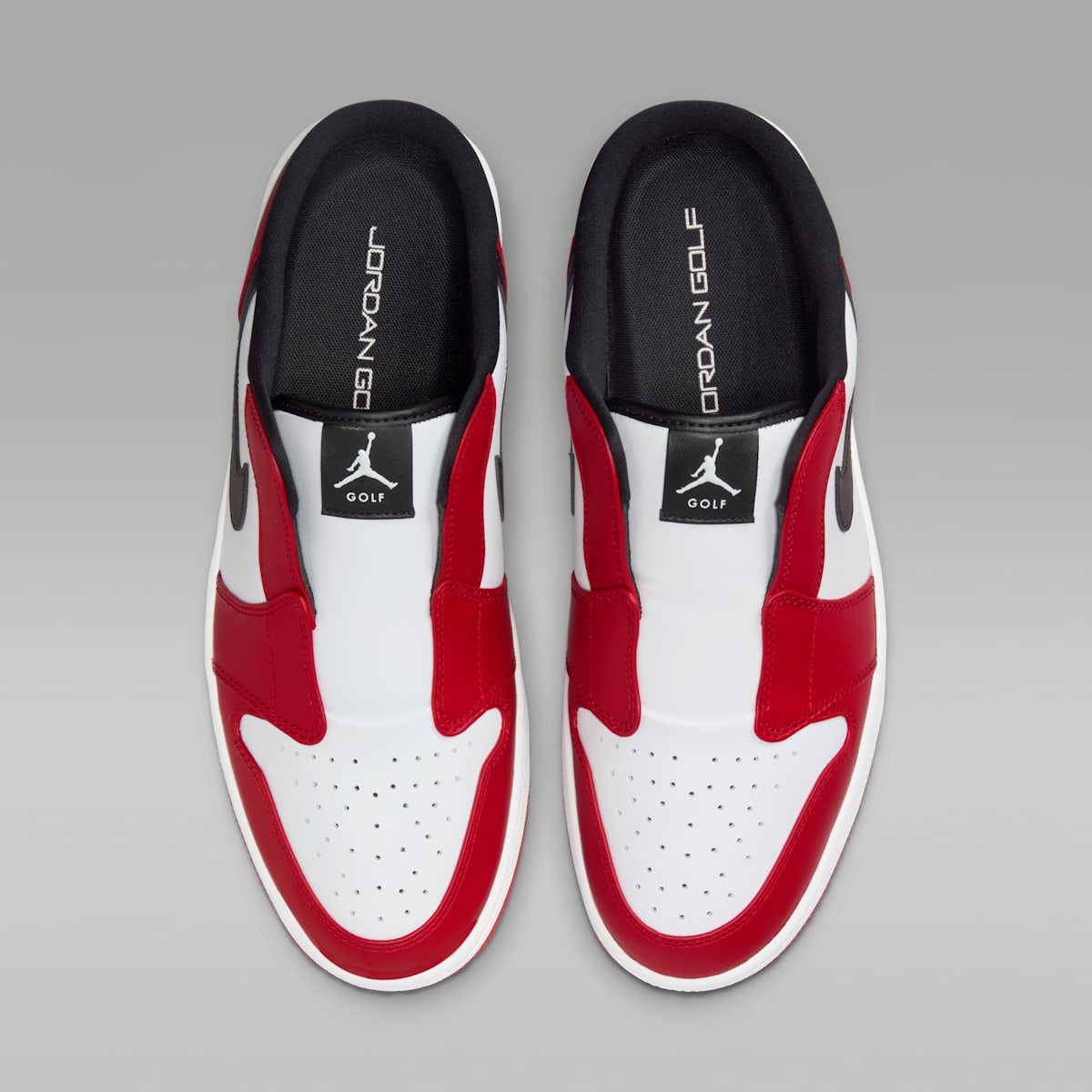 Air Jordan Mule Golf Shoes - White/Varsity Red/Black - Image 4