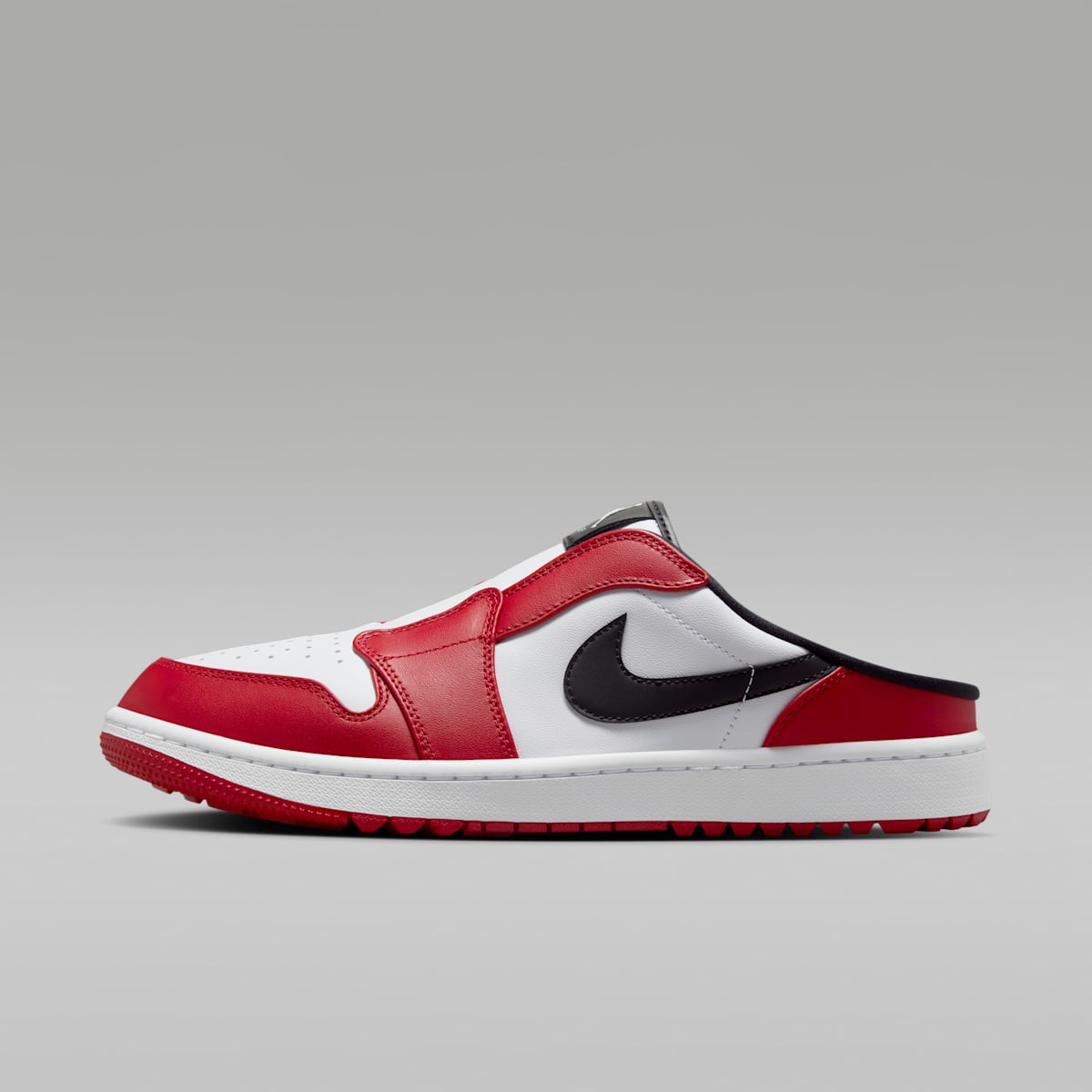 Air Jordan Mule Golf Shoes - White/Varsity Red/Black - Image 1