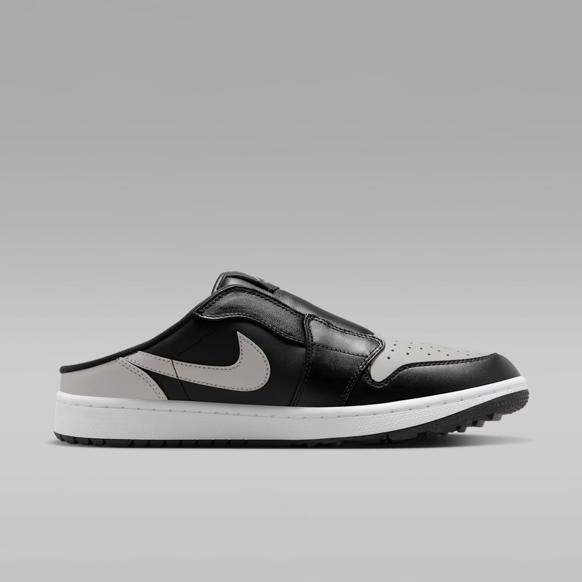Air Jordan Mule Golf Shoes - Black/White/Medium Grey - Image 3