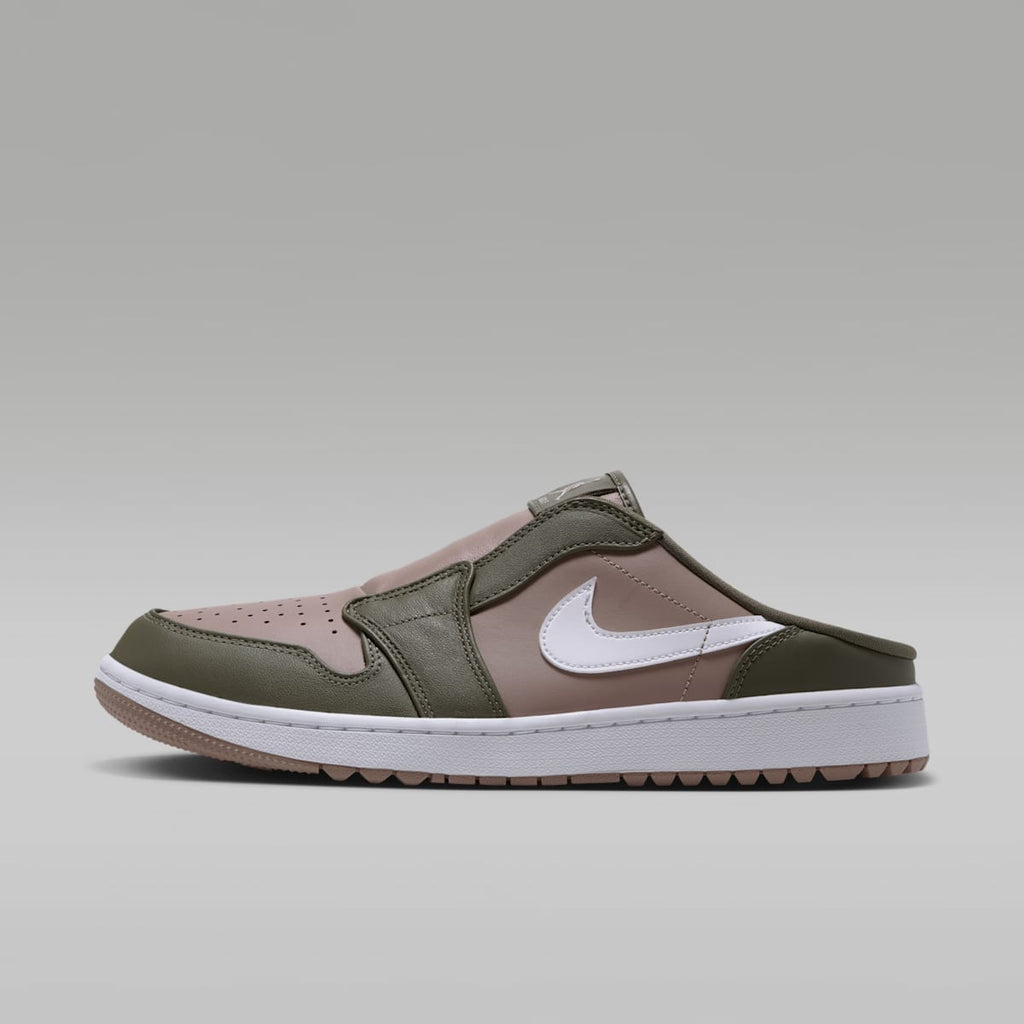 Women's Air Jordan Mule Golf Shoes - Medium Olive/Khaki/White