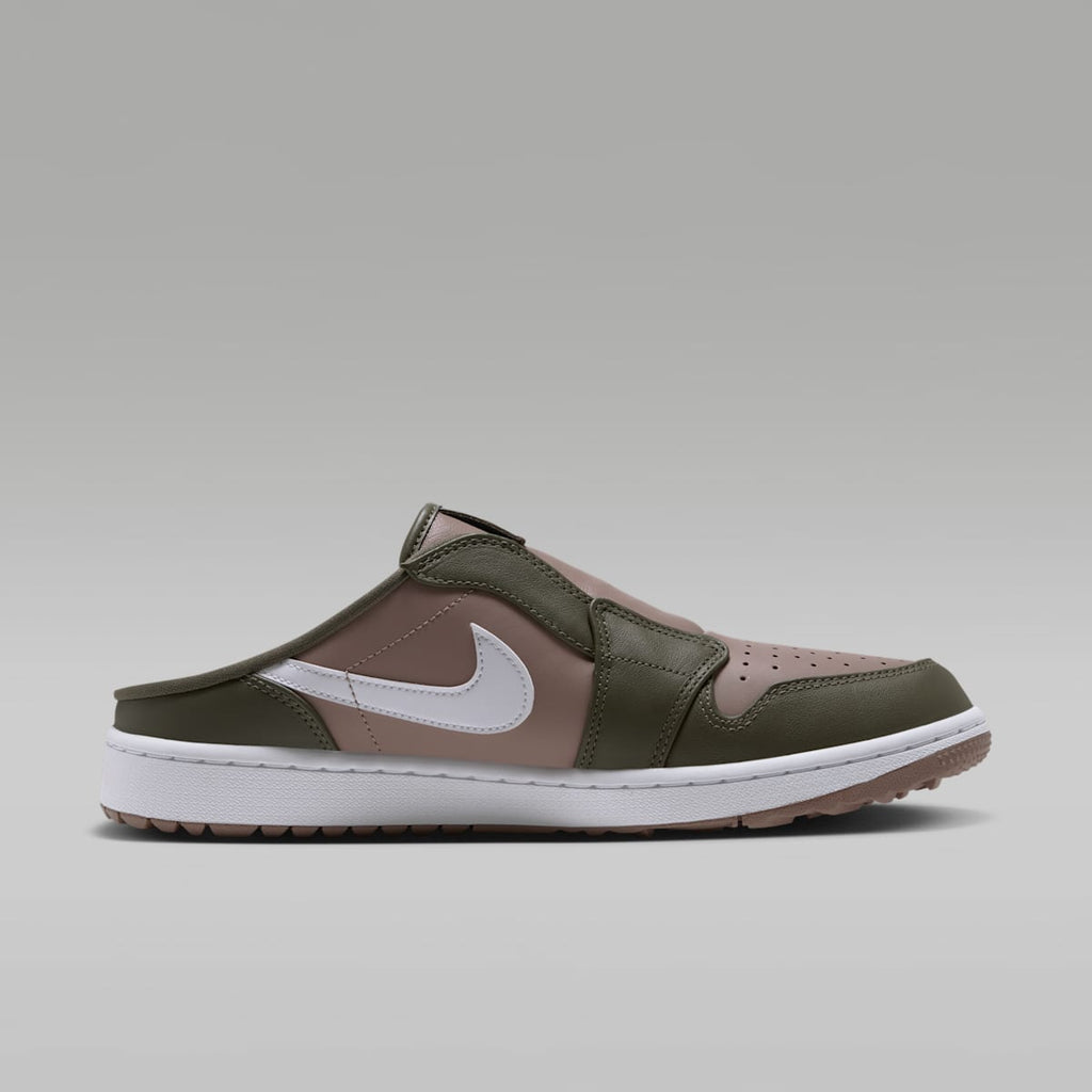 Air Jordan Mule Golf Shoes - Medium Olive/Khaki/White - Image 3