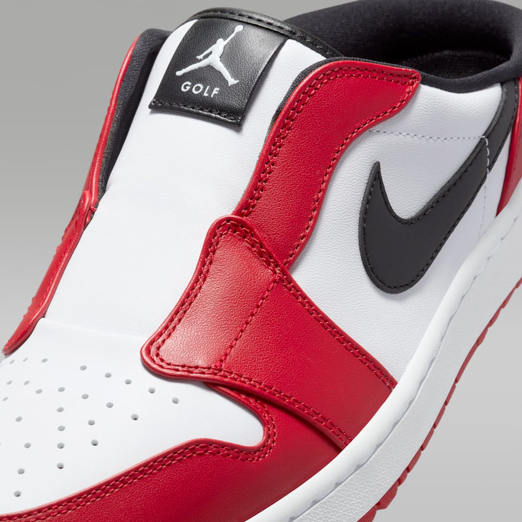 Air Jordan Mule Golf Shoes - White/Varsity Red/Black - Image 6