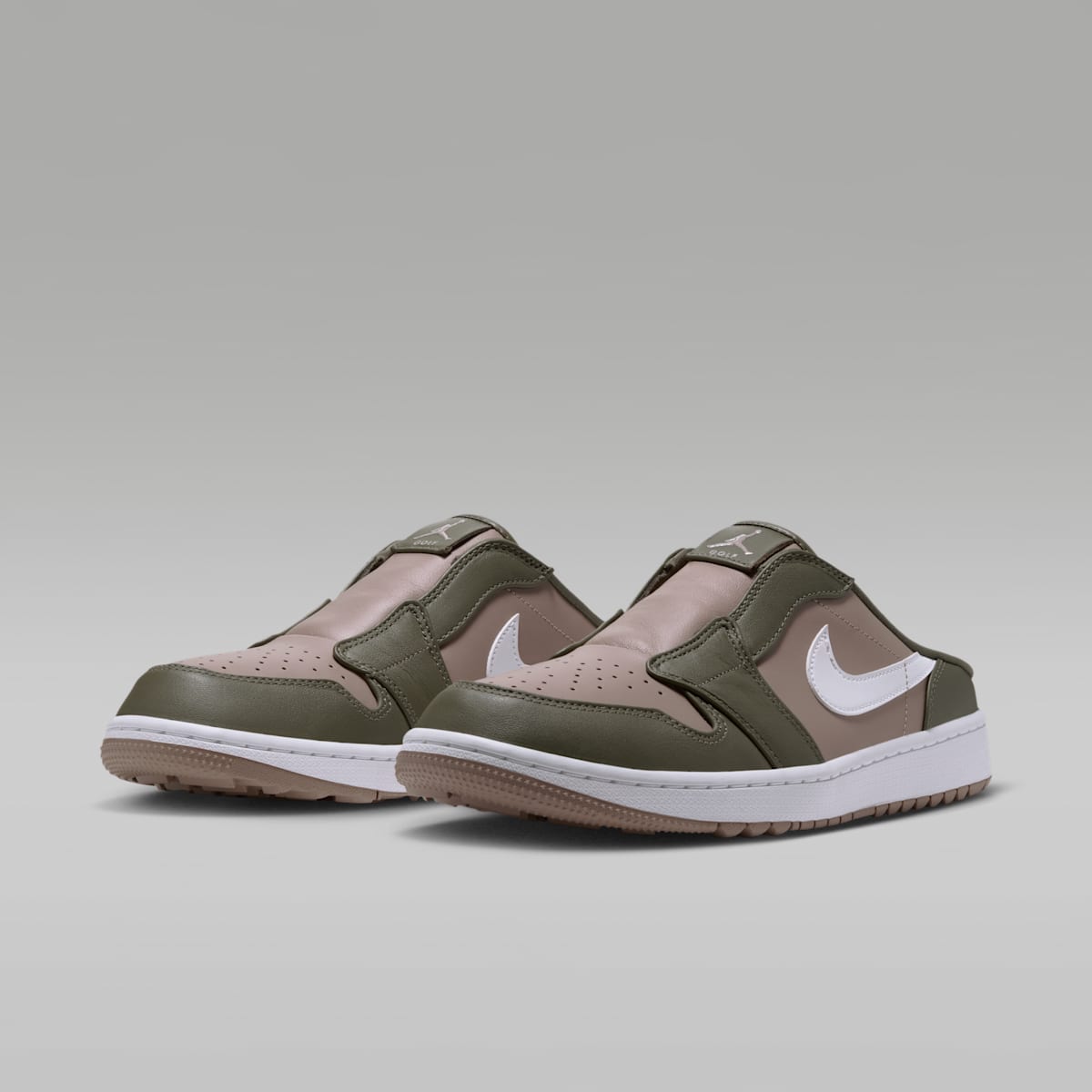 Air Jordan Mule Golf Shoes - Medium Olive/Khaki/White - Image 5