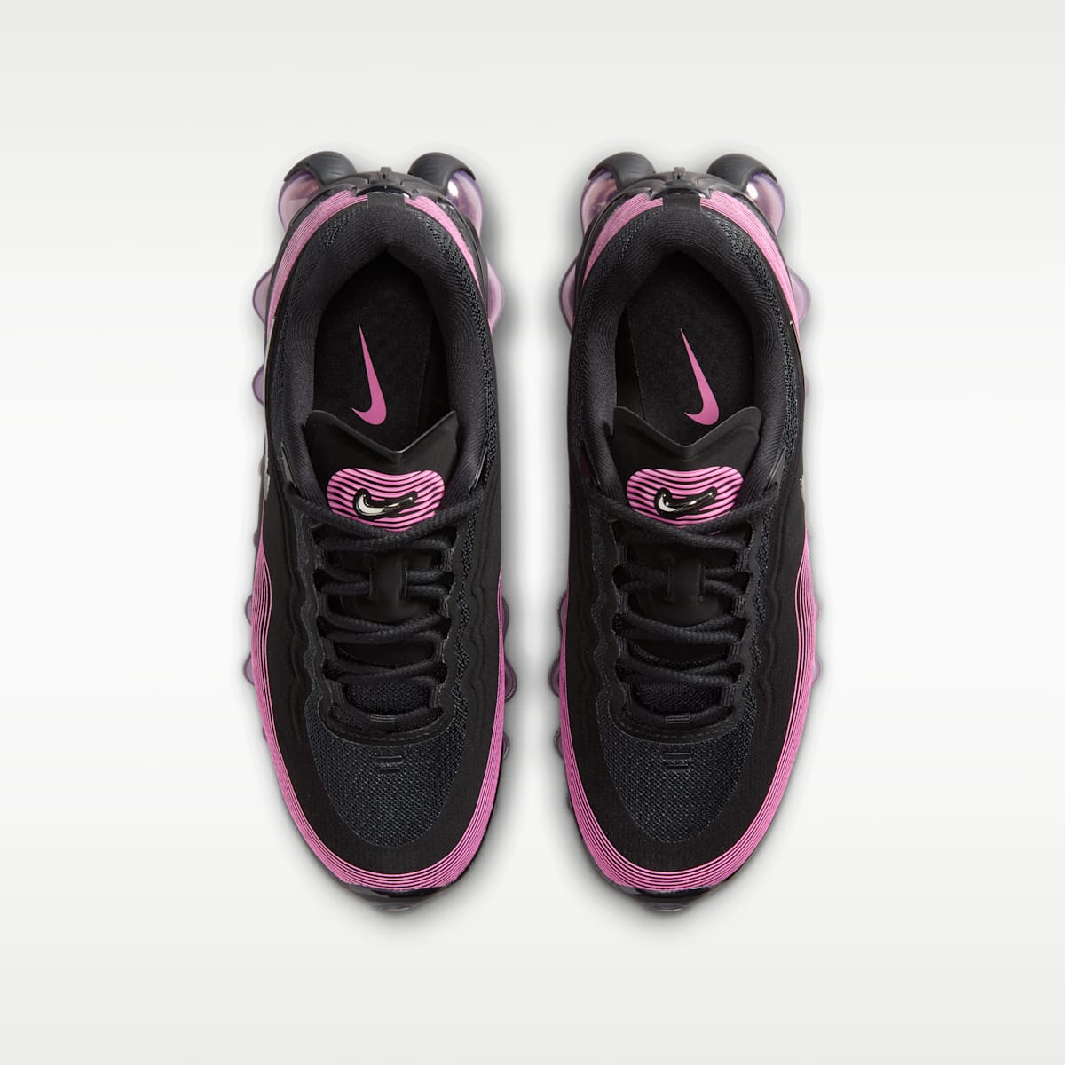 Nike Air Liquid Max Big Kids' Shoes - Black/Playful Pink/Pink Rise/Metallic Silver - Image 4
