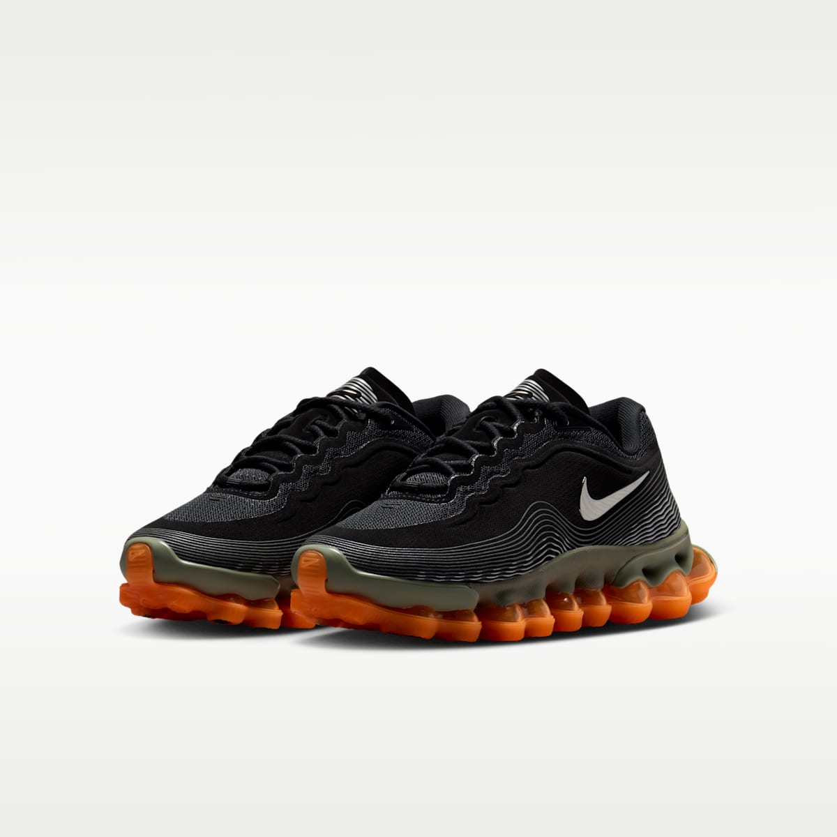 Nike Air Liquid Max Big Kids' Shoes - Black/Light Army/Pure Platinum/Metallic Silver - Image 5