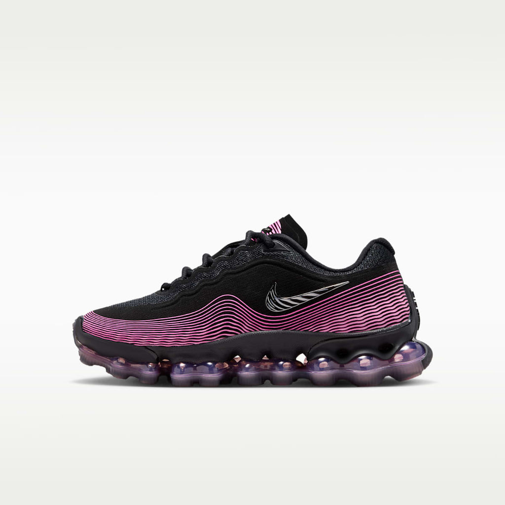 Nike Air Liquid Max Big Kids' Shoes - Black/Playful Pink/Pink Rise/Metallic Silver - Image 1