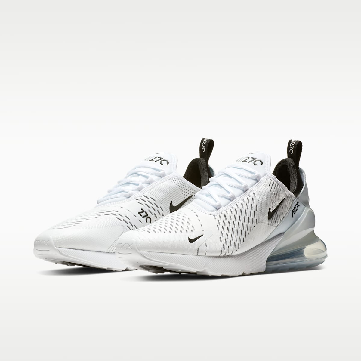 Nike Air Max 270 Men's Shoes - White/White/Black - Image 3