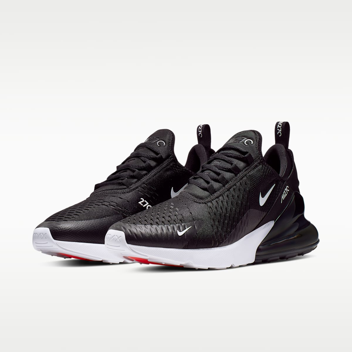 Nike Air Max 270 Men's Shoes - Black/White/Solar Red/Anthracite - Image 2