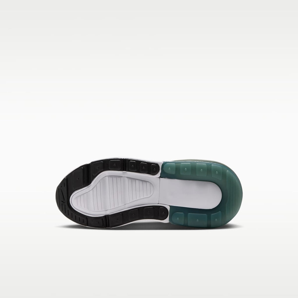 Nike Air Max 270 Little Kids' Shoes - White/Camo Green/Black/Pink Foam