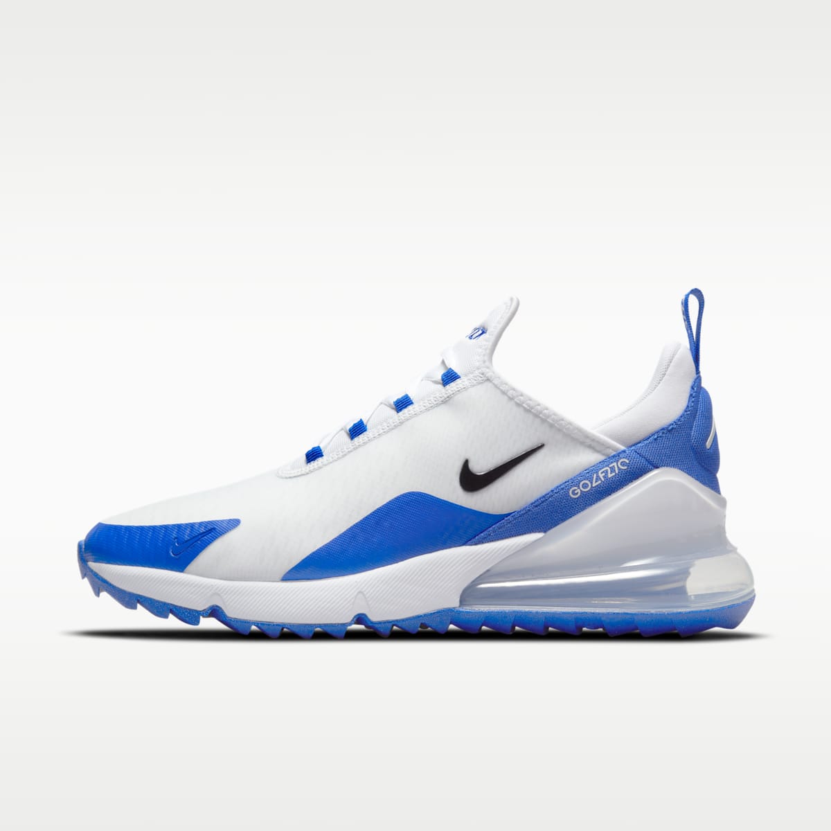 Women's Nike Air Max 270 G Golf Shoe - White/Racer Blue/Pure Platinum/Black