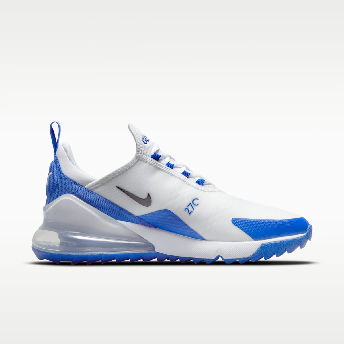 Nike Air Max 270 G Golf Shoe - White/Racer Blue/Pure Platinum/Black - Image 3