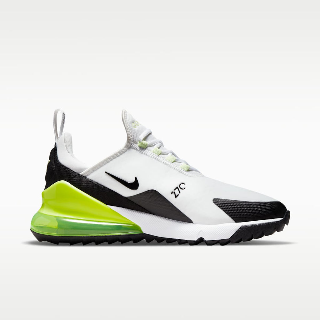 Nike Air Max 270 G Golf Shoe - White/Volt/Barely Volt/Black - Image 3
