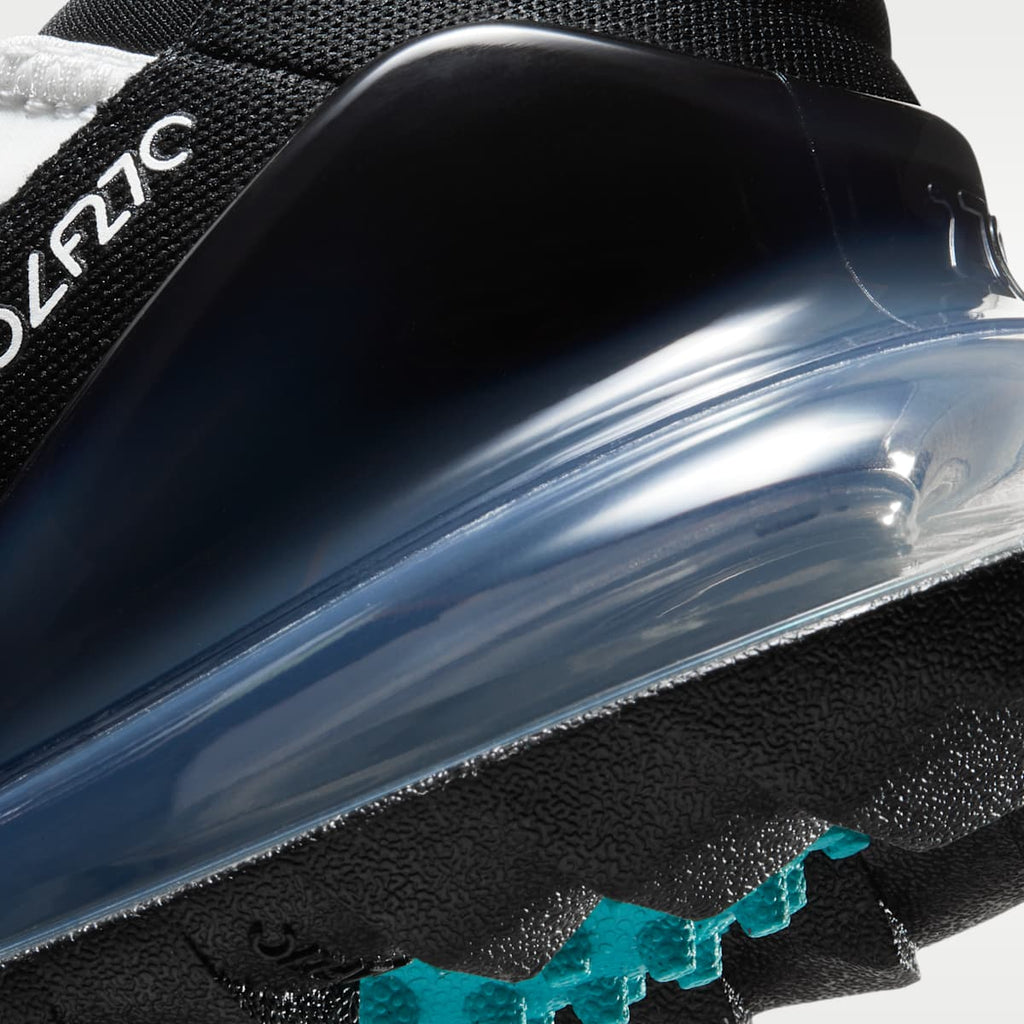 Women's Nike Air Max 270 G Golf Shoe - White/Black/Metallic Silver/Dusty Cactus
