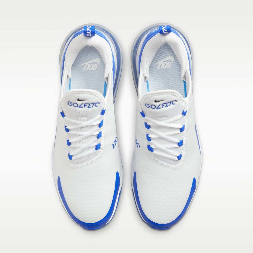 Nike Air Max 270 G Golf Shoe - White/Racer Blue/Pure Platinum/Black - Image 4