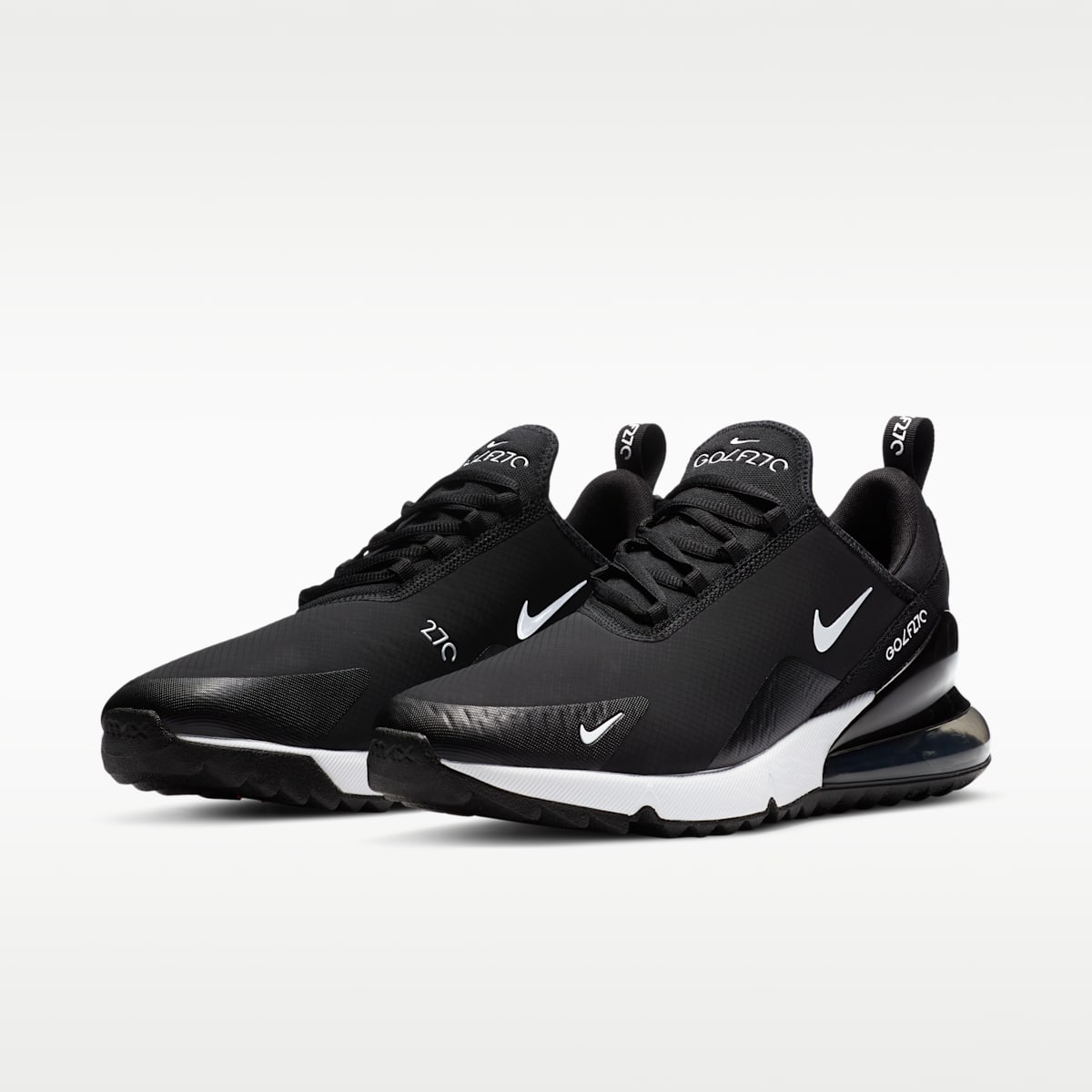 Nike Air Max 270 G Golf Shoe - Black/Hot Punch/White - Image 2