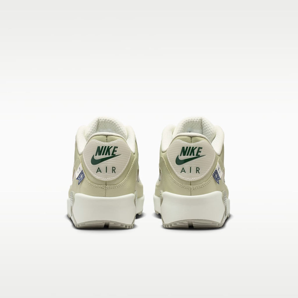 Women's Nike Air Max 90 G Golf Shoes - Sea Glass/Spruce Fog/Olive Aura/Fir